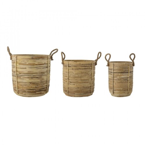 Tesser Basket, Nature, Rattan - 82056759