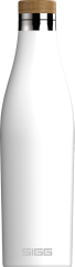 Sigg Meridian doppelwandige Edelstahl-Trinkflasche 500 ml, weiß, 8999,10