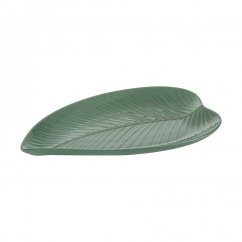 Mason Cash small leaf-shaped plate, green, 2002.225