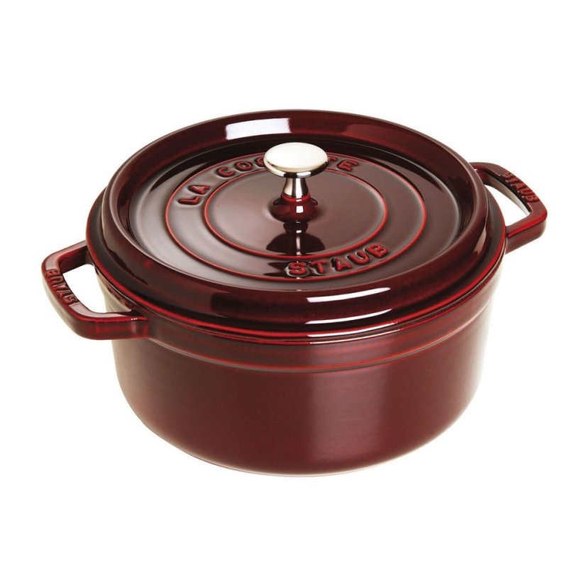Cast iron pot Cocotte round 24 cm/3,8l grenadine