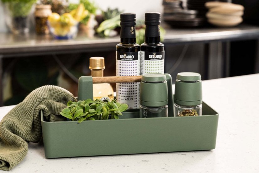 CrushGrind Basel kitchen storage box, green, 086010-0028