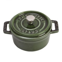 Staub Cocotte Mini Topf rund 10 cm/0,25 l Basilikum, 1101085