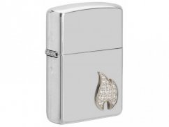 Zippo 28027 Sterling Silver Flame Emblem