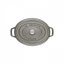 Staub Cocotte Topf oval 17 cm/1 l grau, 1101718