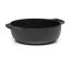 Skeppshult Casserole cast iron pot oval 30x20 cm/4 l, cast iron lid, black, 7000