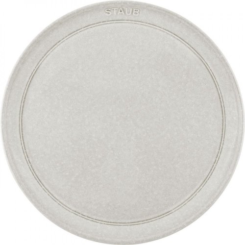 Staub ceramic plate 26 cm, white truffle, 40508-028