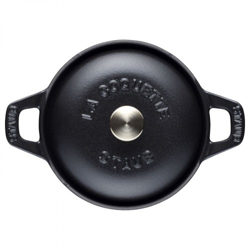 Staub Cocotte 2-piece cast iron pot and pan set 24 cm, white truffle,  145624107 
