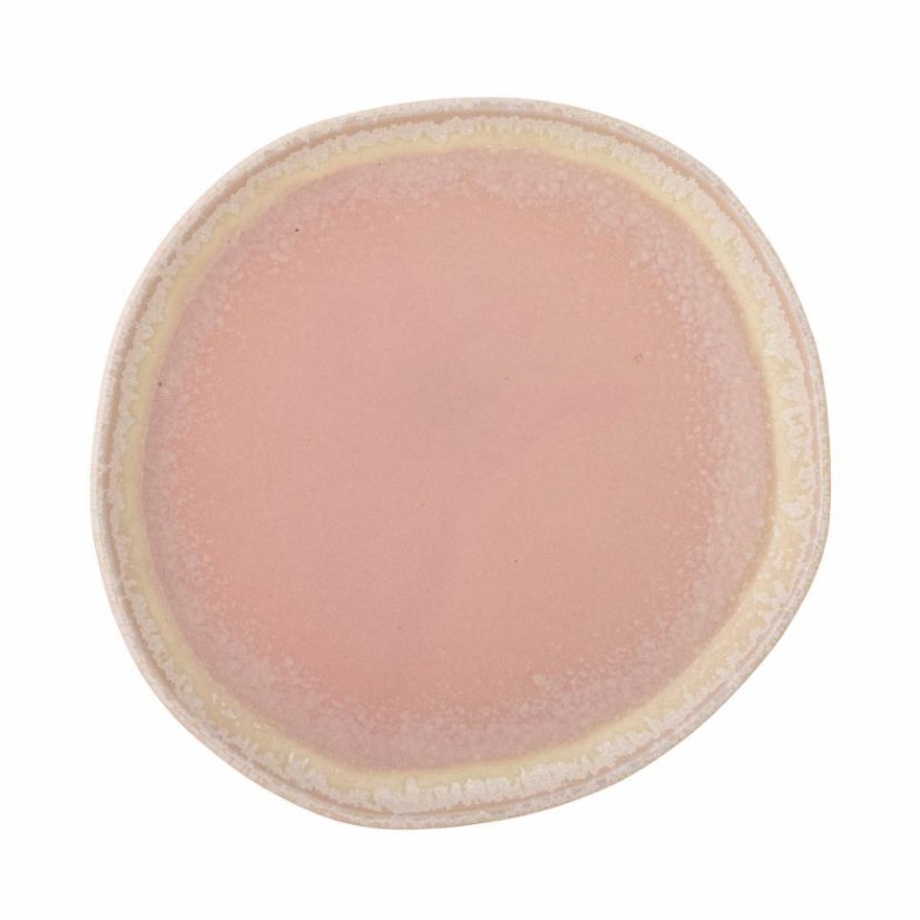 Bloomingville Louisa Steingutteller 21 cm, rosa, 82060535