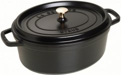 STAUB Oval pot, 31 cm, black