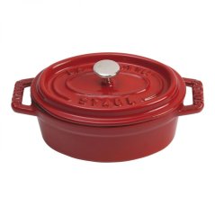 Staub Cocotte Mini Topf oval 11 cm/0,25 l Kirsche, 1101106