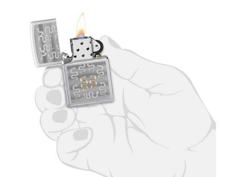 Zippo 20797 Snake Pattern Design