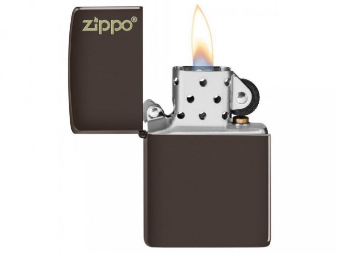Zippo 26911 Brown Zippo Logo