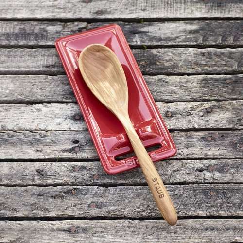 Staub ceramic kitchen utensil mat 25 x 10 cm, cherry, 40509-037