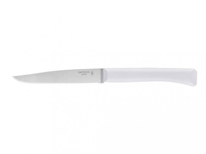 Opinel Bon Appetit Steakmesser mit Polymergriff, grau und weiß, 001900