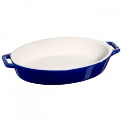 Staub ceramic baking dish oval 23 cm/1,1 l dark blue, 40511-157