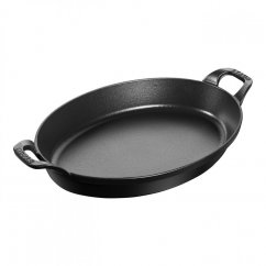 Staub cast iron oval roasting pan 32 cm/2,2 l, black, 40509-342