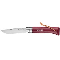 Opinel Colorama N°08 Klappmesser 8,5 cm, bordeauxrot, 002213