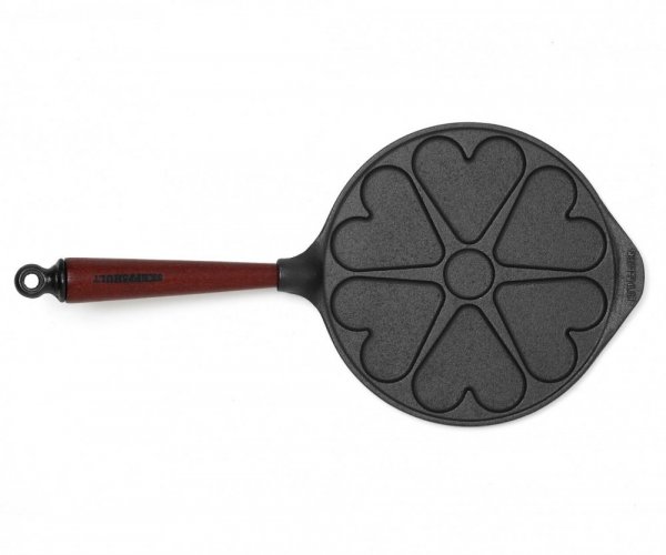 Skeppshult Traditional cast iron frying pan 23 cm, heart shape, 0038T