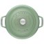 Staub Cocotte pot round 26 cm/5,25 l sage green, 11026115