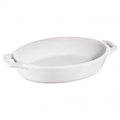 Staub Keramik-Backform oval 17 cm/0,4 l weiß, 40511-155