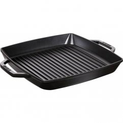 STAUB Grill pan with two handles 28x28 black