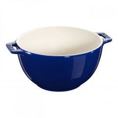 Staub ceramic serving bowl round 18 cm/1,4l dark blue, 40511-453