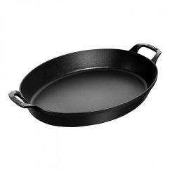 Staub cast iron oval baking dish 37 cm/3,7 l, black, 40508-283