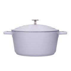MasterClass pot with non-stick coating and lid 22 cm/4 l, lavender, MCMCRD24LAV