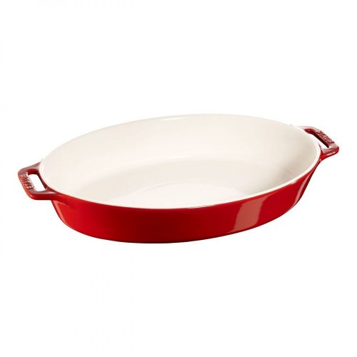 Staub ceramic baking dish oval 37 cm/4 l cherry, 40511-160 - BE