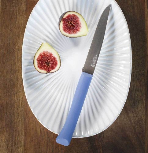 Steakový nôž Opinel Bon Appetit s polymérovou rukoväťou, modrý, 001901