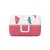 Monbento Tresor children's snack box 0,8 l, pink birds, 17014121