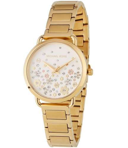 Michael Kors Stainless Steel Ladies Watch  MK6469 Gold Mini Parker Floral  Cutout Dial Fixed Crystal Pave Dial Watch  Lazada PH
