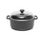 Skeppshult Casserole cast iron pot 28 cm/5,5 l, glass lid, black, 0510