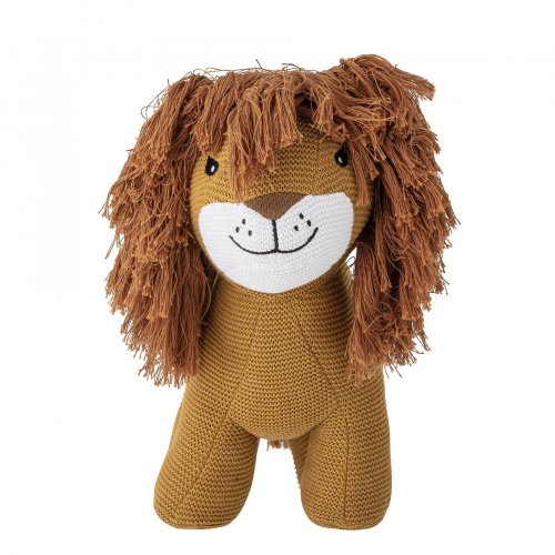 Bavlněná hračka lev Hilario, hnědá, bavlna OEKO-TEX - 82049148