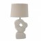 Cathy Table lamp, White, Stoneware - 82049599